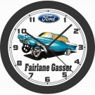 1957 FORD FAIRLANE GASSER WALL CLOCK-FREE USA SHIP!