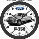 FORD F-350 DUALLY PICKUP WALL CLOCK-CHEVROLET, RAM, GMC, TOYOTA, NISSAN