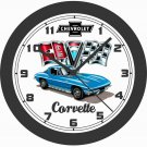 1963 CHEVROLET CORVETTE WALL CLOCK-CHOOSE 1 OF 3 COLORS-FREE USA SHIP