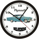 1955 PLYMOUTH BELVEDERE 4DR WALL CLOCK-FREE USA SHIP!