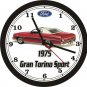 1975 FORD GRAN TORINO SPORT WALL CLOCK-NEW!-FREE USA SHIP!