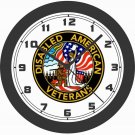UNITED STATES DISABLED VETERANS WALL CLOCK-NEW!