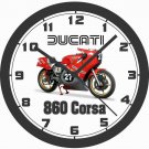 1980 DUCATI 860 CORSA SUPERBIKE WALL CLOCK-NEW!-Free USA Ship