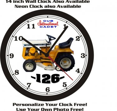 INTERNATIONAL CUB CADET 126 WALL CLOCK-FREE USA SHIP!