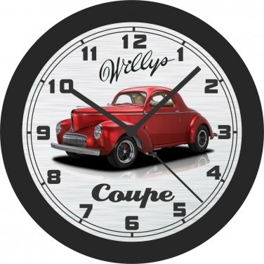 1941 Willys Coupe Wall Clock-Free US Ship