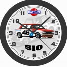 DATSUN 510 RACE CAR WALL CLOCK-FREE USA SHIP!, NISSAN, TOYOTA, HONDA, MAZDA