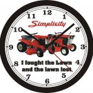 SIMPLICITY "I FOUGHT THE LAWN" WALL CLOCK-FREE US SHIP