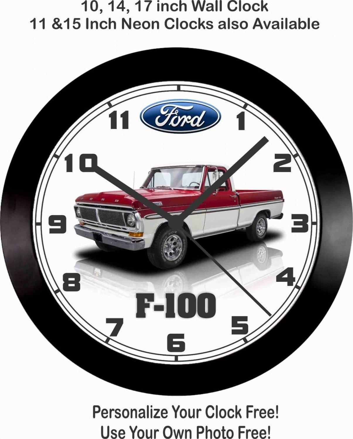 1972 FORD F100 PICKUP TRUCK WALL CLOCKFREE USA SHIP!, F150, Chevrolet