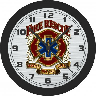 Fire & Rescue Service Before Self Wall Clock-Free US Ship