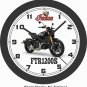 2019 INDIAN FTR1200S MOTORCYCLE WALL CLOCK-Choose 1 of 2 Colors.