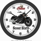 2019 INDIAN SCOUT SIXTY MOTORCYCLE WALL CLOCK-HARLEY DAVIDSON, MOTO GUZZI