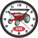 INTERNATIONAL 340 UTILITY TRACTOR WALL CLOCK- USA SHIP!-Farmall, John Deere