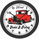 1930-1932 FORD MODEL A PICKUP HOT-ROD WALL CLOCK-FREE USA SHIP