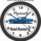 1970 PLYMOUTH ROAD RUNNER WALL CLOCK-CHEVELLE, MUSTANG,GTO, CHARGER