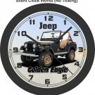1980 Jeep CJ-5 Golden Eagle Wall Clock-Dodge, Bronco, Blazer
