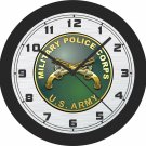 United States Army Military Police Corps Sign Wall Clock-Free US Ship