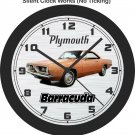 1967 Plymouth Barracuda Wall Clock-Free US ship