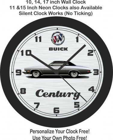 1973 Buick Century Wall Clock-Free US Ship