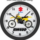 1979 Suzuki RM400 Motocross Bike Wall Clock-Free US Ship-Yamaha, Honda, Kawasaki