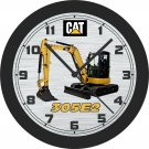 Cat 305E2 Mini Hydraulic Excavator Wall Clock-Free US Ship
