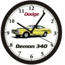 1971 DODGE DEMON 340 WALL CLOCK--Free USA Ship-Plymouth
