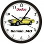 1971 DODGE DEMON 340 WALL CLOCK--Free USA Ship-Plymouth