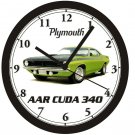 1970 PLYMOUTH AAR CUDA 340 WALL CLOCK-Free USA Ship-Dodge