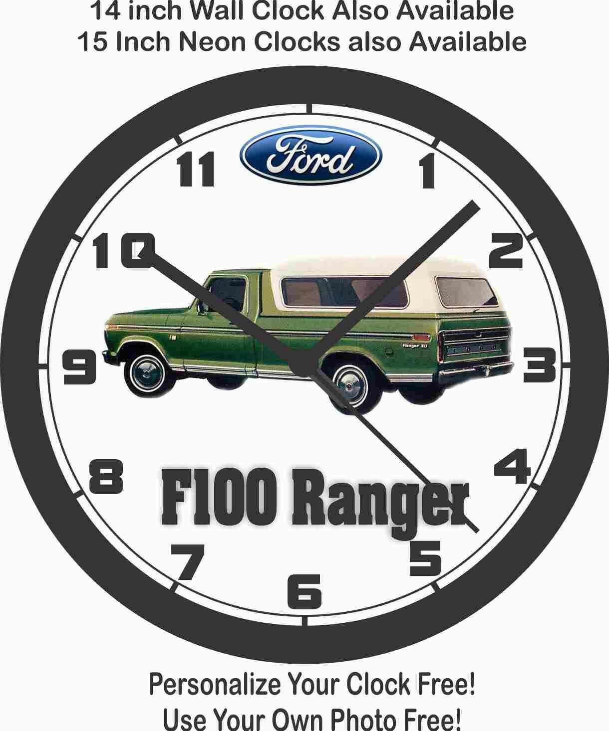 1974 FORD F100 RANGER XLT PICKUP TRUCK WALL CLOCK-NEW!-Free USA Ship