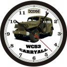DODGE WC53 CARRYALL WORLD WAR II TRUCK WALL CLOCK-FREE US SHIP-NEW!