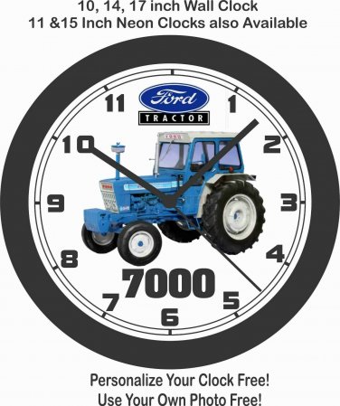 FORD 7000 TRACTOR WALL CLOCK-JOHN DEERE, FARMALL, INTERNATIONAL