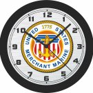 United States Merchant Marine Sign Wall Clock-Free US Ship