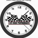 Ford 429 High Performance Flags Wall Clock-Free USA Ship