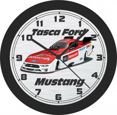 Tasca Ford Funny Car Mustang Wall Clock-Free US Ship, NHRA, Drag Racing