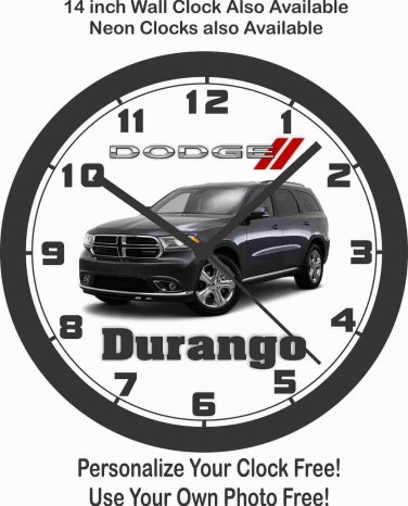 2015-2020 DODGE DURANGO WALL CLOCK-FREE USA SHIP!