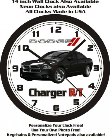 2013 DODGE CHARGER R/T WALL CLOCK-FREE USA SHIP!