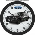 Ford Explorer Police Interceptor Wall Clock-Free US Ship