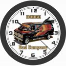 DODGE BAD COMPANY VAN WALL CLOCK-FREE USA SHIP