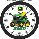 John Deere S140 Lawn Tractor Wall Clock-Free US Ship