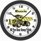 EUCLID 65 TON REAR DUMP TRUCK WALL CLOCK-FREE USA SHIP!