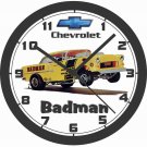 1955 CHEVROLET FUNNY CAR" BADMAN" WALL CLOCK-FREE USA SHIP!