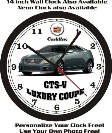 2013 CADILLAC CTS-V LUXURY COUPE WALL CLOCK-FREE USA SHIP!