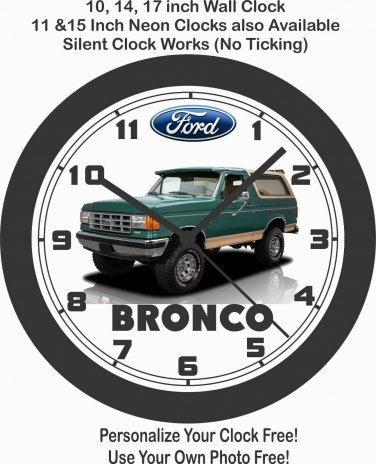 1988 FORD BRONCO EDDIE BAUER EDITION WALL CLOCK-BLAZER, EXPLORER, TAHOE