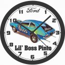 FORD LIL' BOSS NHRA PINTO WALL CLOCK-NEW!