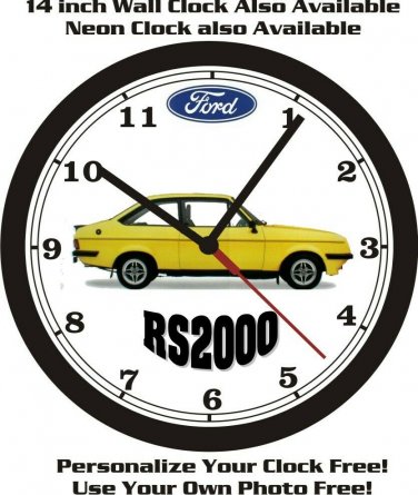 FORD RS2000 WALL CLOCK-FREE USA SHIP!