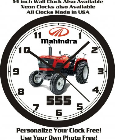 MAHINDRA 555 DI POWER TRACTOR WALL CLOCK-FREE USA SHIP!