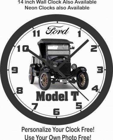 1925 FORD MODEL T WALL CLOCK-FREE USA SHIP!