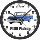 1961 FORD F100 PICKUP TRUCK WALL CLOCK-FREE USA SHIP!
