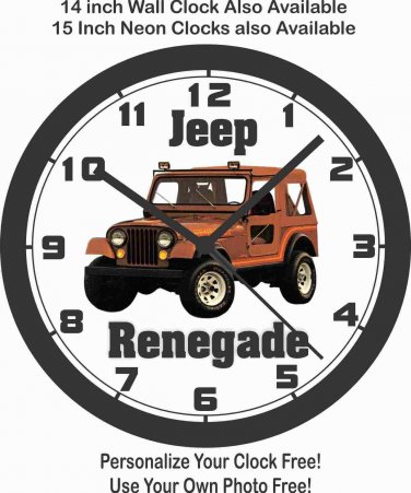 1985-1986 JEEP RENEGADE WALL CLOCK-DODGE, FORD CHEVROLET