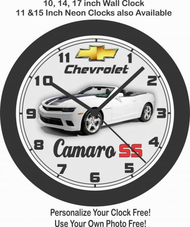2013 CHEVROLET CAMARO SS CONVERTIBLE WALL CLOCK-FREE USA SHIP