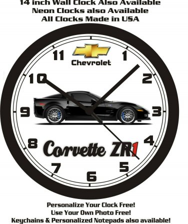 2011 CHEVROLET CORVETTE ZR1 WALL CLOCK-FREE USA SHIP!-Choose 1 of 8